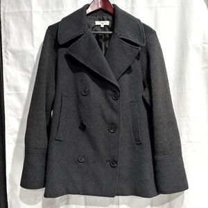Derek Lam double breasted pea coat men’s size 48 black